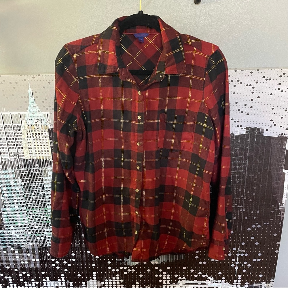 3 for $15//Red, Black, and Gold Flannel